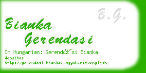 bianka gerendasi business card